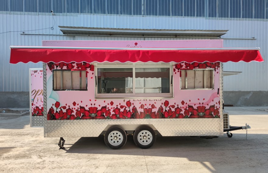 mobile flower truck trailer for sale